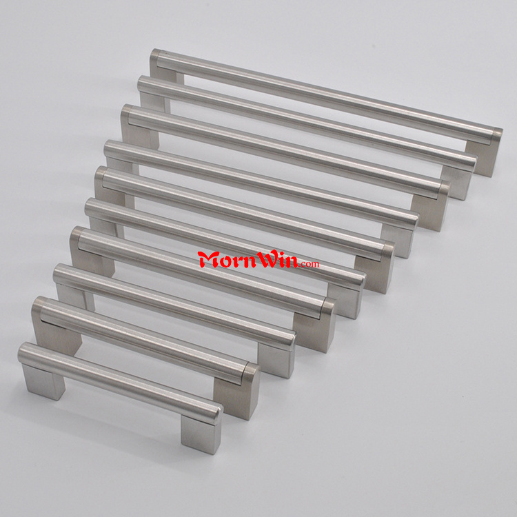 Round Brushed stainless steel kitchen aluminum profile cabinet handles