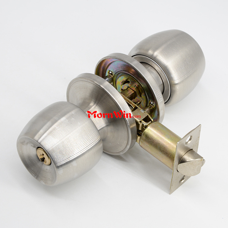 stainless steel 201 304 Cylindrical knob set round knob door lock