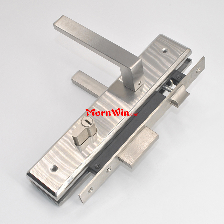 High quality big plate brass cylinder stainless steel 304 door handle mortise lock back plates