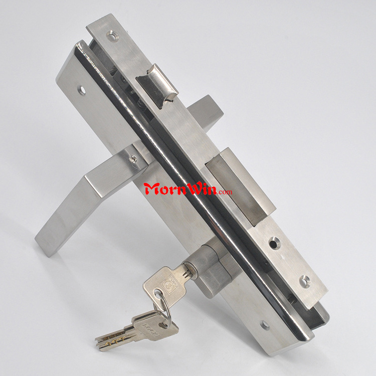 High quality big plate brass cylinder stainless steel 304 door handle mortise lock back plates