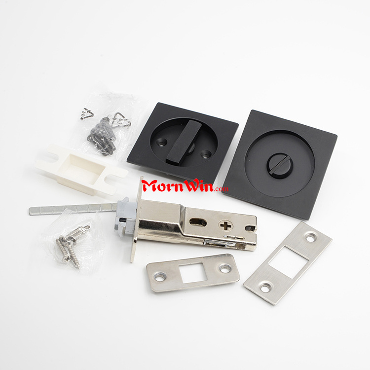 Square shape zinc alloy security sliding door lock