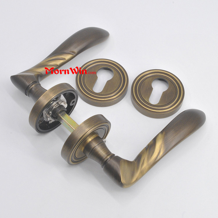 Privacy Antique Brass front door locks and handles locking door handle