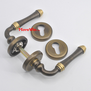 Top quality custom size european fancy brass door handles