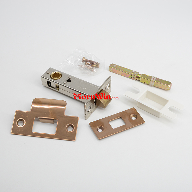 60mm Door hardware European Standard brass passage Polished Rose Gold Door Latch