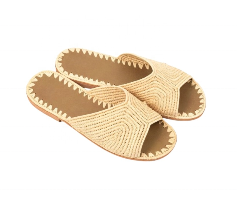 Sustainable Style Step by Step Handmade Raffia Shoes and Sandals Collection Your Customers Will Love these Flat Sandals in bulk