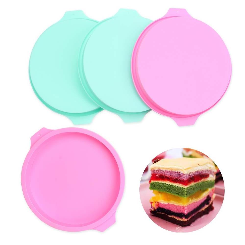 Non-stick Silicone Round Cake Mold Baking Pan Set Silicone Pizza Mold