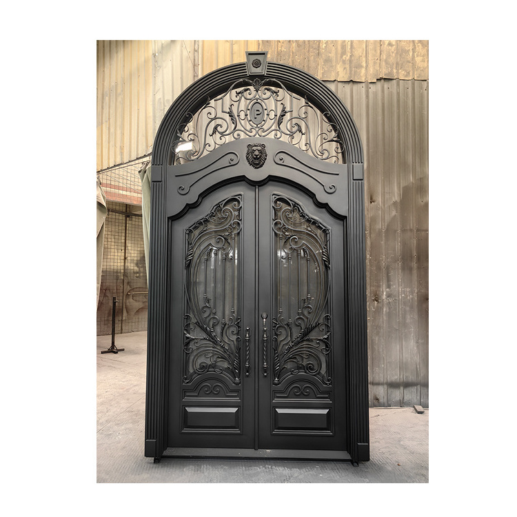 Export Bar Stopper Cast Handle Glass Entri White Entry Make Mesh Ornament Wrought Iron Door