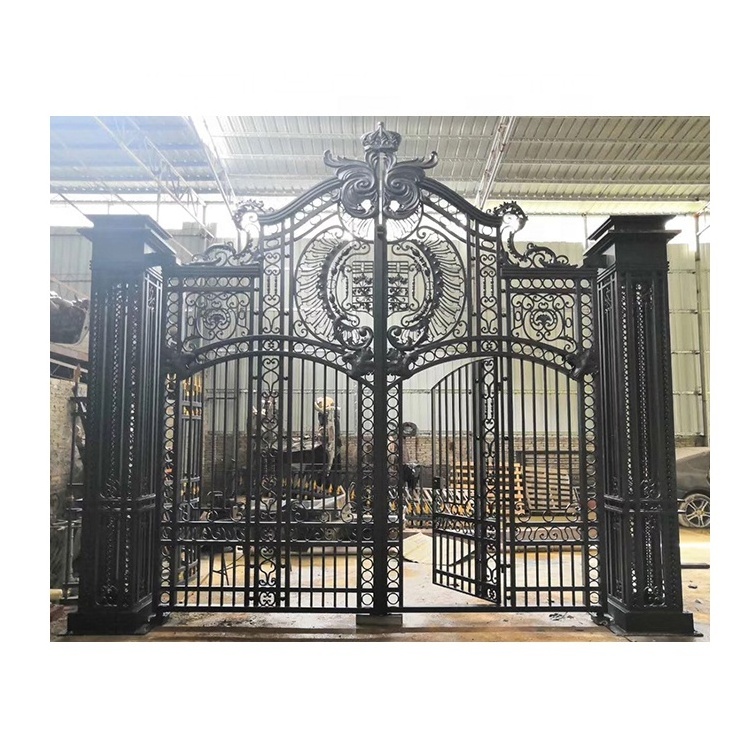 Professional manufacture cheap iron gate design from nigeria