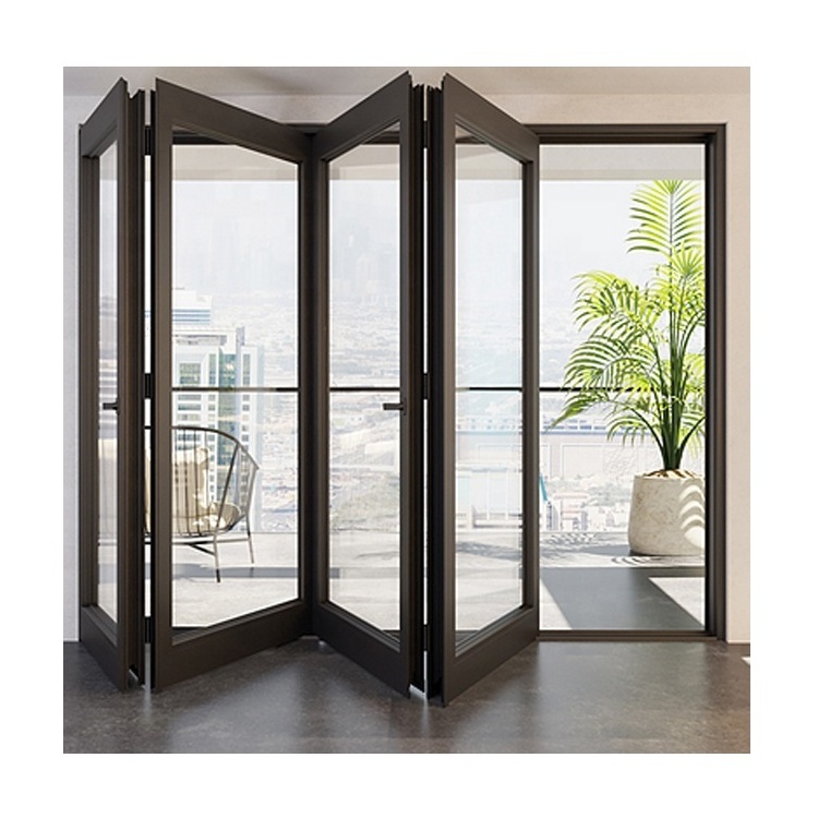 Good Quality Front Door Accordion Folding Gate Designs Glass bi Folding Door