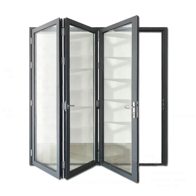 Doors Accordion Airplane Outside Window Closet Bi Teza Patio 8 Panels Interior Meeting Room Shower Glass 75Series Folding Door