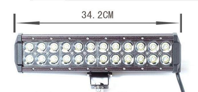 12 Inch 72W LED light bar Waterproof for Off-Road Truck Car  Spot Flood LED Lights