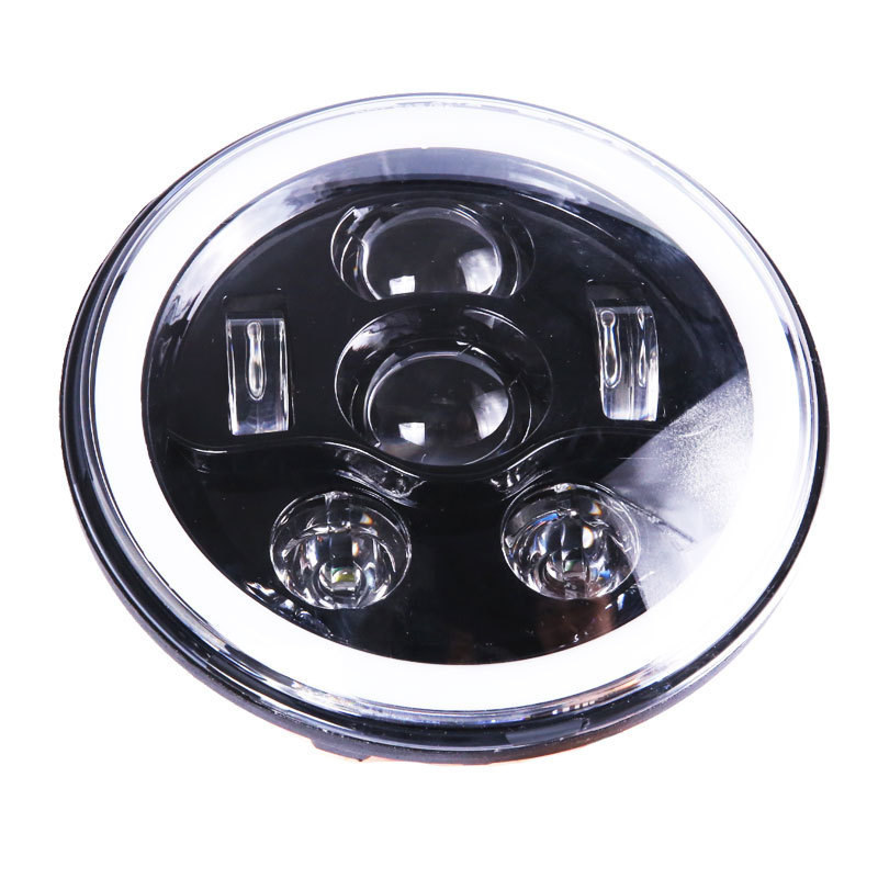 motorcycle accessories car light 7 inch led headlight round for JK auto lighting system 7 inch halo head light