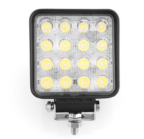 4x4 48W Square led truck working light spotlight/flood beam led truck work lamps multifunction working light for truck