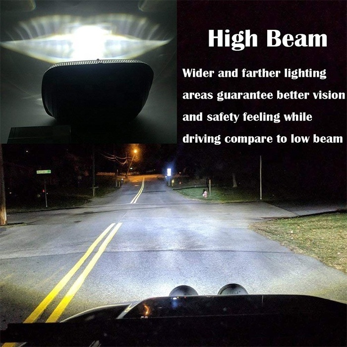 Square 5x7 High Power Led Headlights 7x6 LED Sealed Beam Headlamp High Low Beam Headlight