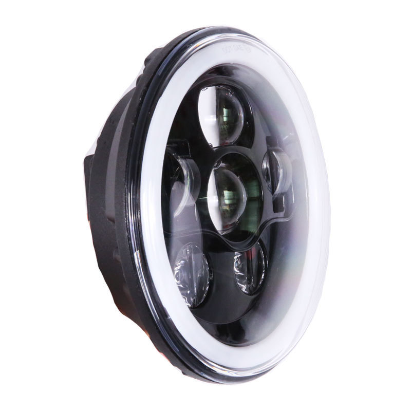 motorcycle accessories car light 7 inch led headlight round for JK auto lighting system 7 inch halo head light