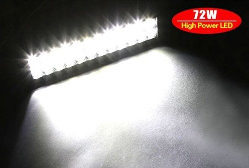 12 Inch 72W LED light bar Waterproof for Off-Road Truck Car  Spot Flood LED Lights