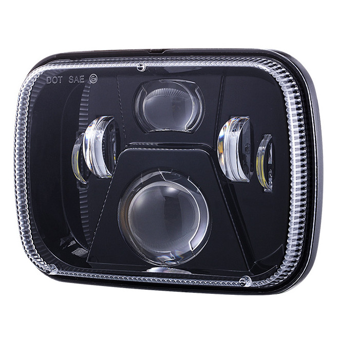 5x7 Inch LED Headlights H6054 6054 H5054 6052 LED for Jeep Cherokee XJ Wrangler YJ Comanche MJ Corolla Tacoma Ford