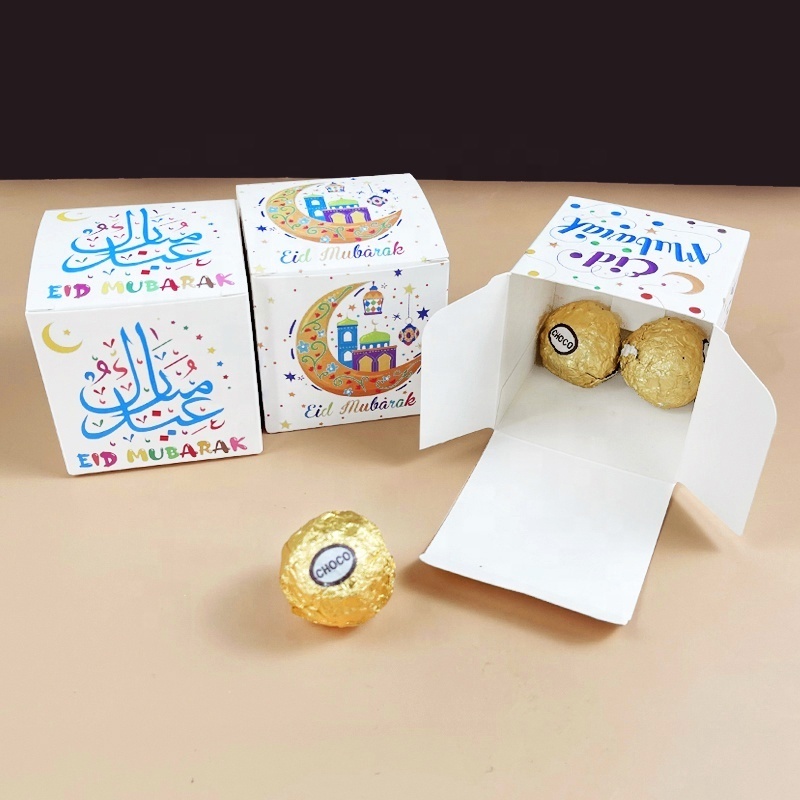 MorSun EID Mubarak Candy Boxes Ramadan Decoration Muslim Islamic Festival Party Gift Packing Box