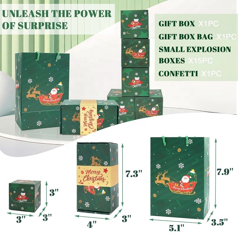 MorSun Money Explosion Surprise Gift Box  Unique Folding Bouncing Red Envelope Gift Box with Confetti