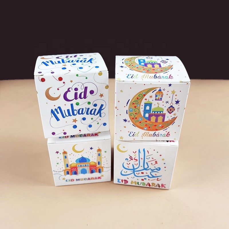 MorSun EID Mubarak Candy Boxes Ramadan Decoration Muslim Islamic Festival Party Gift Packing Box