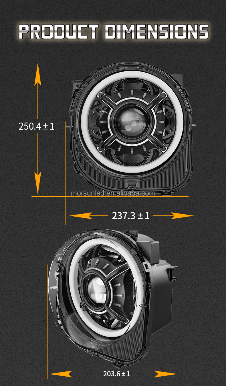 Car Led Headlight for Jeep Renegade 2015-2021 accessories Led Headlamp DRL Plug and play