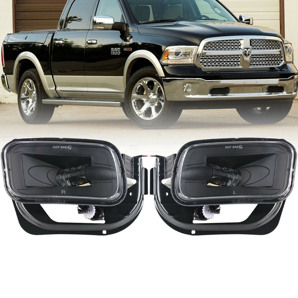 MorSun For Dodge accessories D0T Front Bumper LED Fog Light for Dodge Ram 1500 2500 3500 2010-2018 driving Lamp