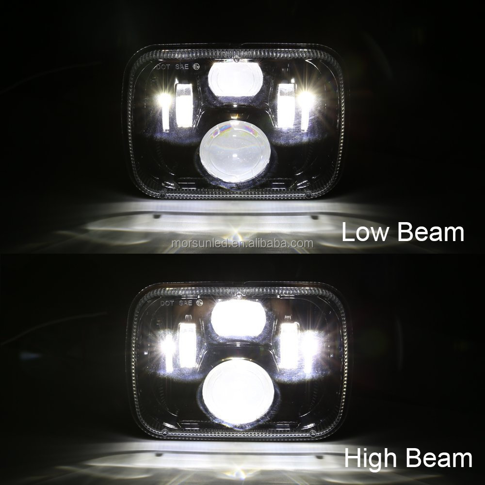 D0T Emark Led Headlights for 1982-2004 Toyota Hilux Accessories Rectangular 5x7 inch Led Lights for 4x4 Hilux Pickup Truck Parts