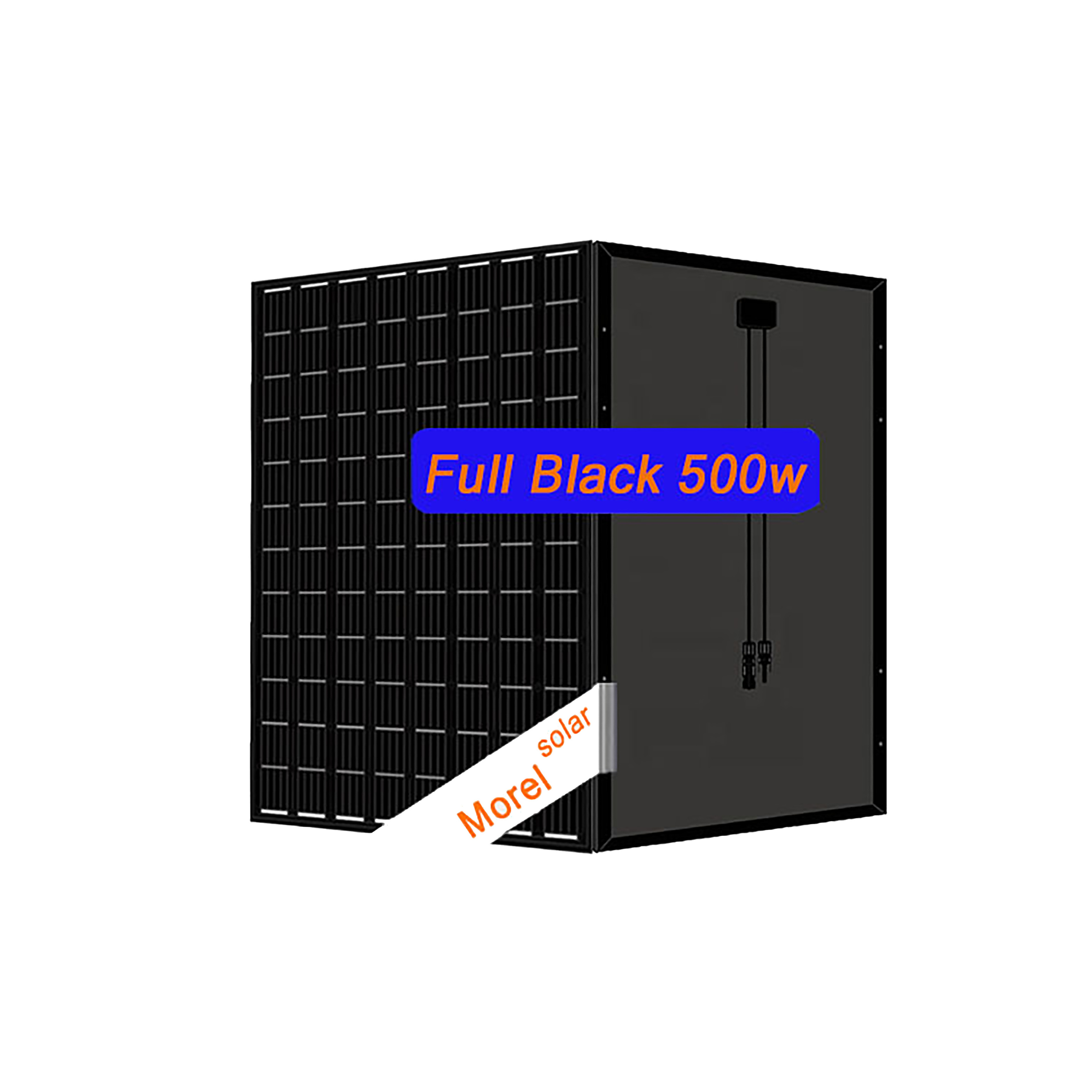 Full black 96 cells mono crystalline 48 volt 500w single monocrystalline 5bb 48v 500 watt solar panel