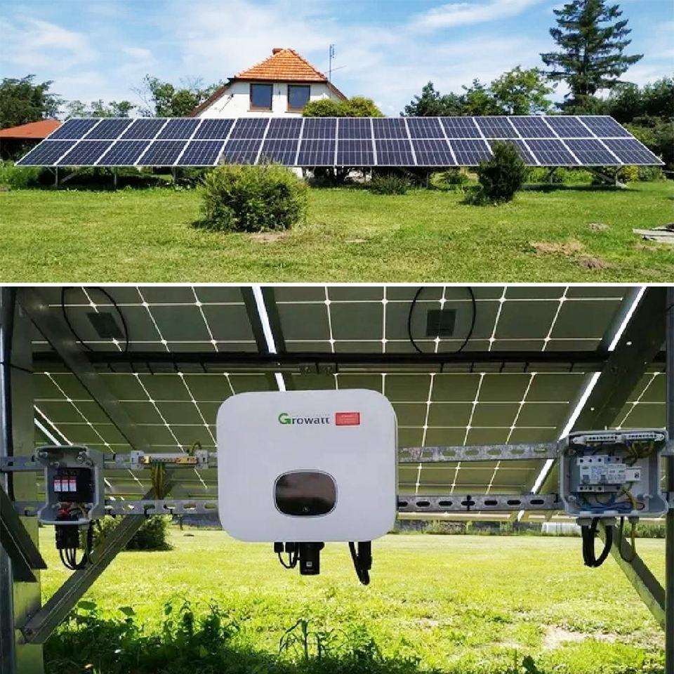 Complete Set Solar Energy System 5kw House Hybrid Solar System 10KW 20KW 50kw 100kw On Grid Solar Power System