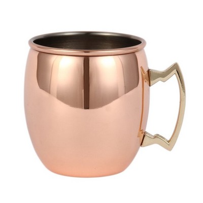 Hot Selling Pure Wine Mug High Quality Copper Mug Hammed Moscow Mule Copper Beer Mug With Handle