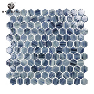 Hexagon Mosaic Decorative Floor Wall Tile Peel and Stick New Design Mozaik Art Tiles