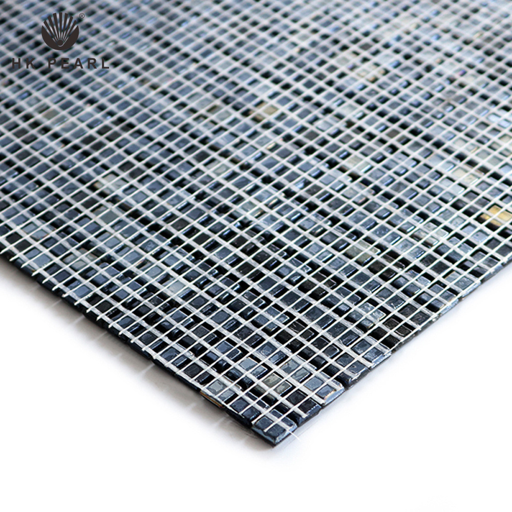 Square Tile Grid Wall Decor Hot Melt Glass Tile Roman Backsplash Mosaic For Sale