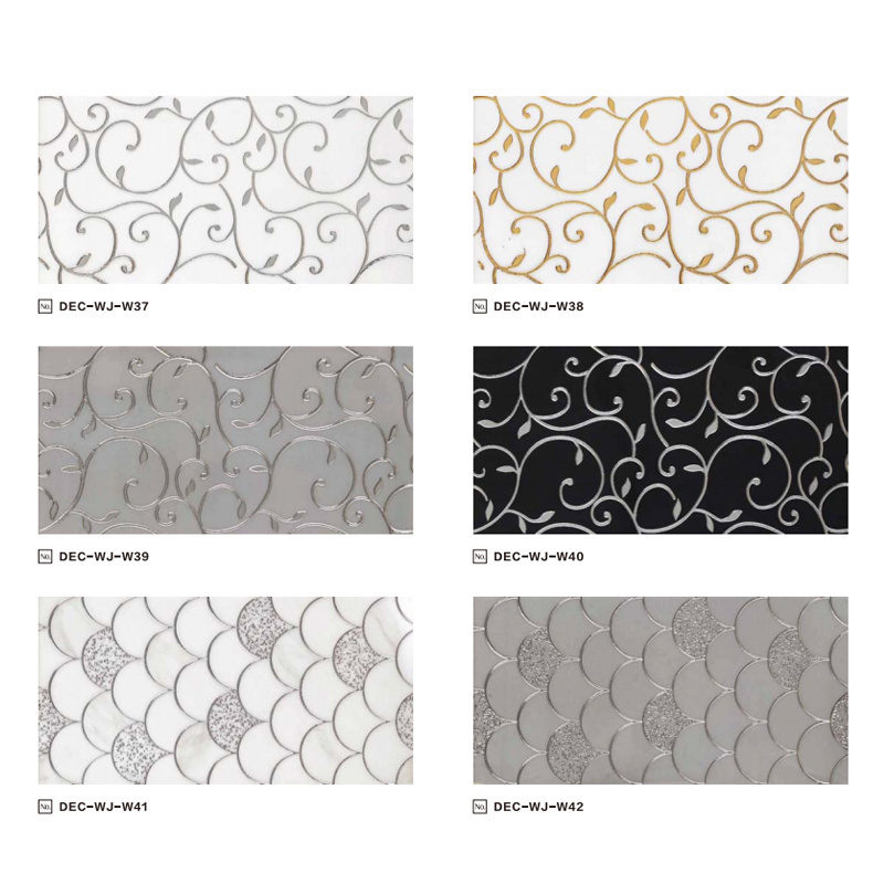 design patterned porcelain golden matte ceramic border tile foshan building materials wall ceramic gold tile Mosaic