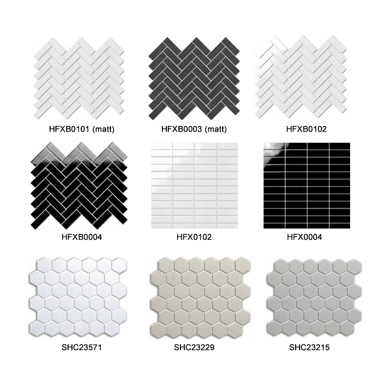 New Design Herringbone Mosaic Tile For Bathroom Wall Mosaic Floor Kitchen White Herringbone Porcelain Tiles Mosaics Backsplash