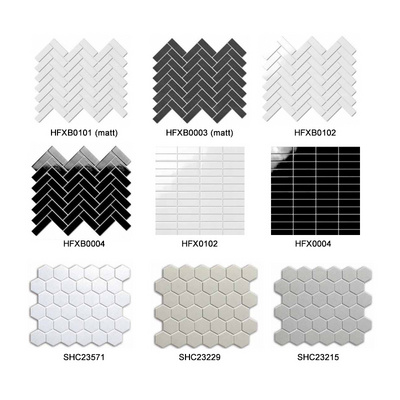 New Design Herringbone Mosaic Tile For Bathroom Wall Mosaic Floor Kitchen White Herringbone Porcelain Tiles Mosaics Backsplash