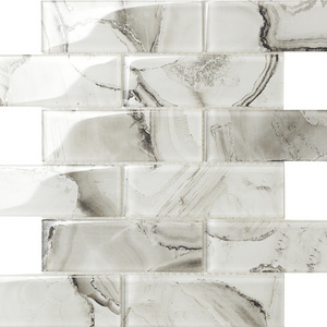 Peel and stick floor tile backsplash kitchen tiles glass mosaic