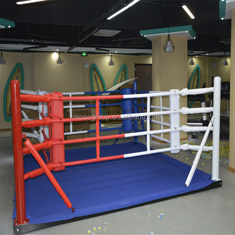 floor mounted 4m small size boxing boxing ring for training