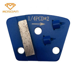 Trapezoid 1/4 Quarter Round PCD Scraper for Epoxy or Paint Coatings removing