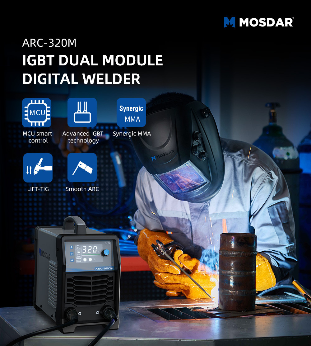 MOSDAR ARC-320M IGBT Inverter Manual Metal ARC Welder 320A 380V Portable LIFT-TIG Digital MMA Stick Welders Other ARC Welders