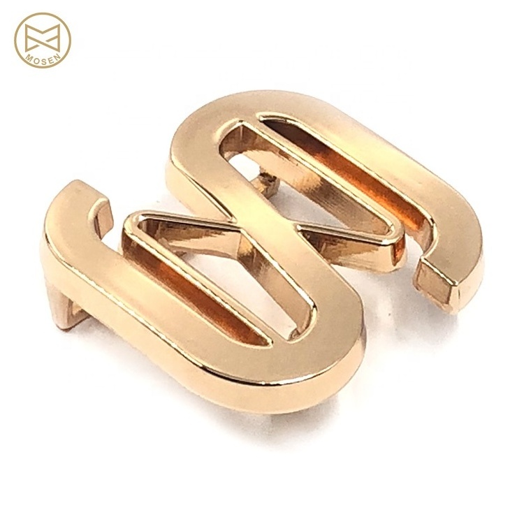 Modern and Elegant Zinc Alloy Custom Metal Logo Name Belt Buckles For Female