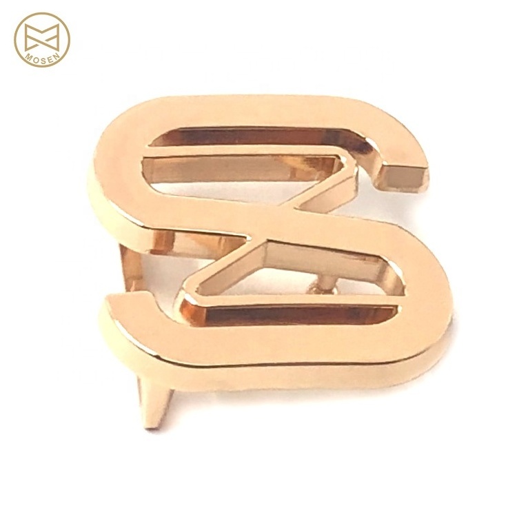 Modern and Elegant Zinc Alloy Custom Metal Logo Name Belt Buckles For Female