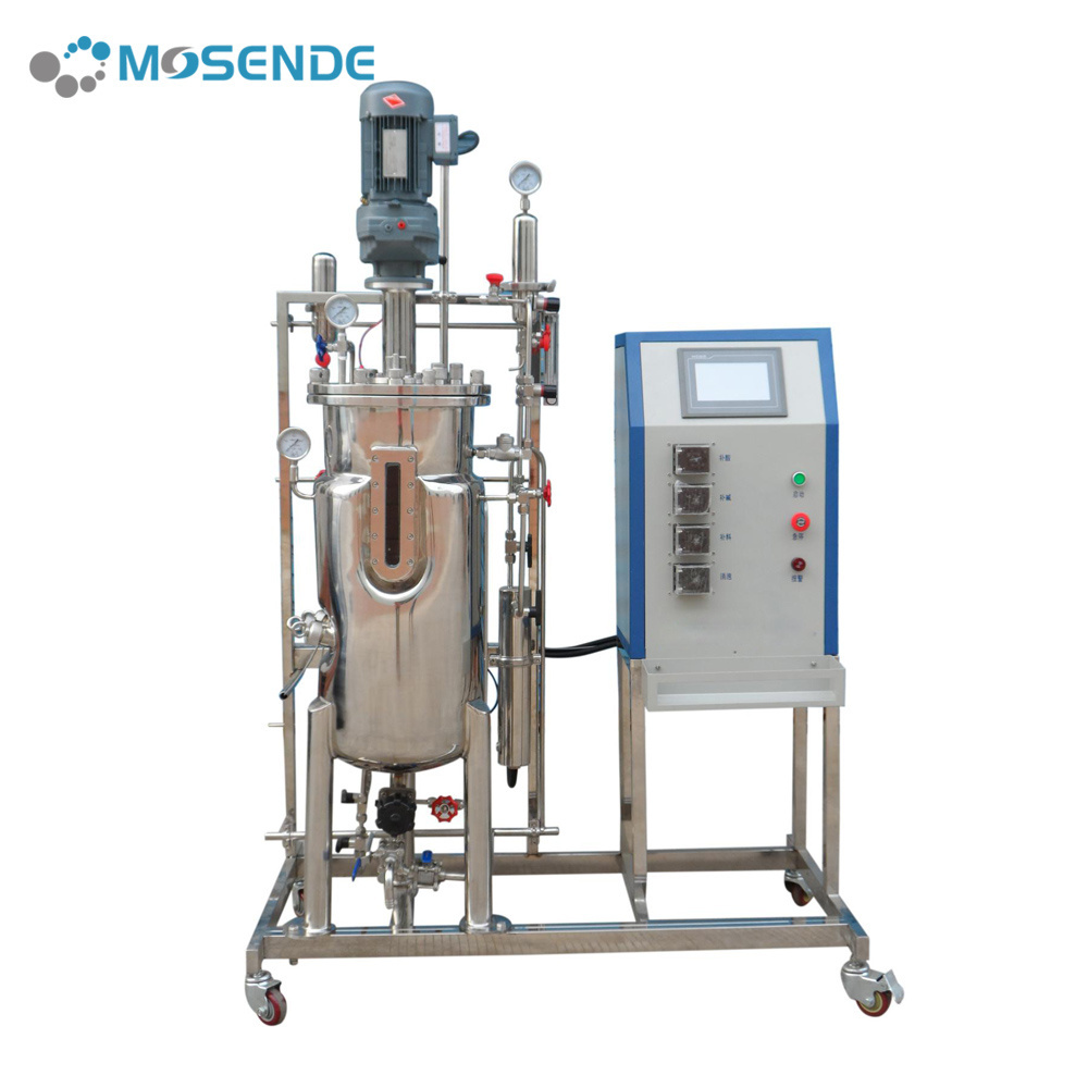 Stainless Steel Bacterial Mycelium Cell Microbial Culture 20L Bioreactor Fermenter