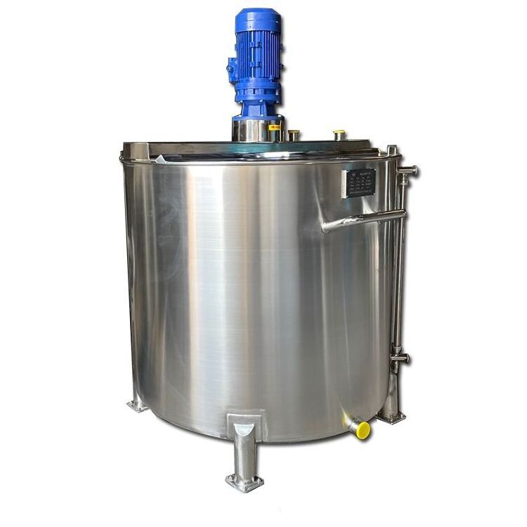 500 liter Stainless Steel Liquid Fertilizer Chicken Feed Mixing Tank With Agitator