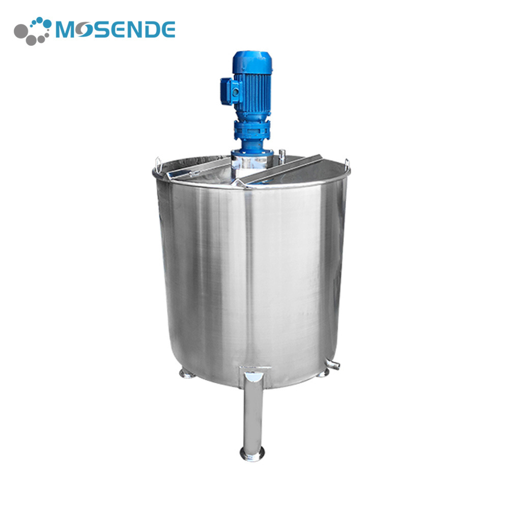 500 liter Stainless Steel Liquid Fertilizer Chicken Feed Mixing Tank With Agitator