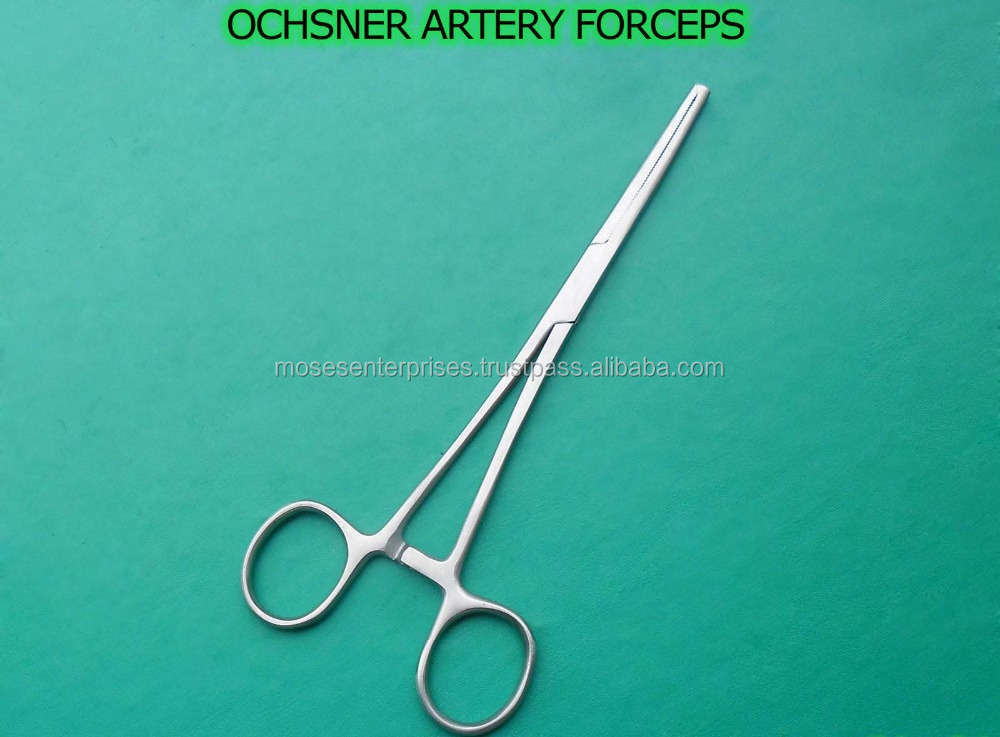 High Grade Stainless Steel Medical Room Surgical Hemostatic Dissecting Sponge Holding Forceps