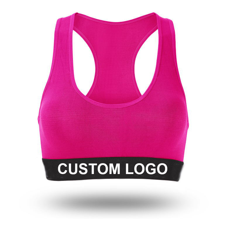 Custom Fitness Ladies Girls Running Gym Yoga Bra Tops Custom Logo Crane Exercise Workout Women Sports Bra