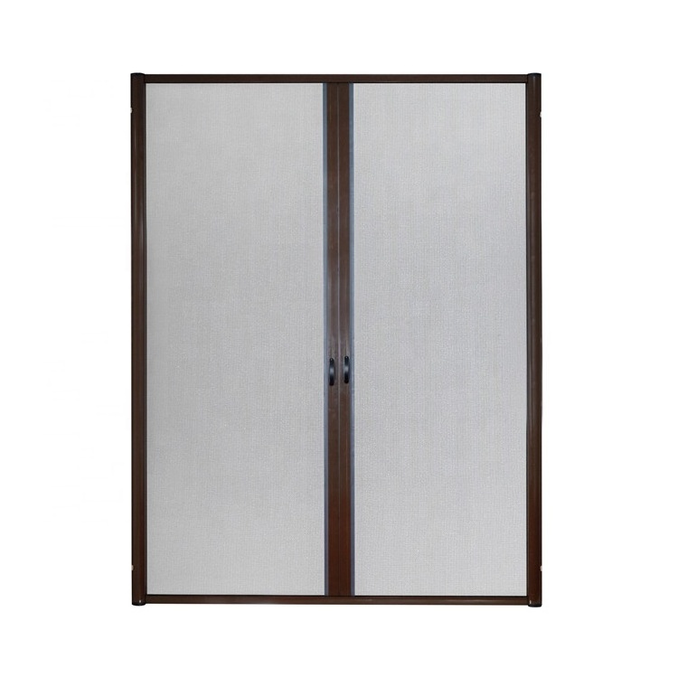 Double Sliding Roller Screen Door Aluminum Retractable Screen Door Horizontal Retracting Sliding Screen Door