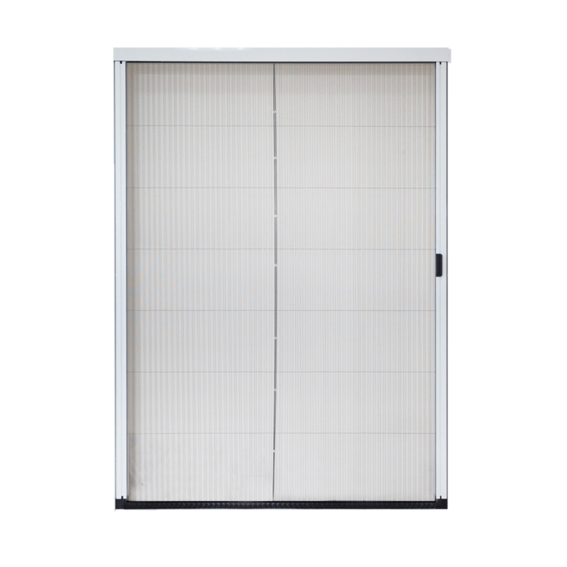 Aluminum Profile Trackless Plisse Mosquito Folding Insect Screen Door Bug Door Screen Pleated Fly Mesh Screen Door