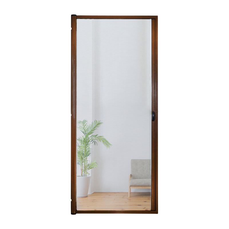 Aluminum Profile Frames Roller Retractable Screen Door Security Sliding Screened Meshes Anti Mosquito Insect Fly Screen Door