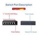 Ethernet Switch Support Vlan Extend  5v 4 Ports Full Gigabit 100m/1000m RJ45 Network Switch with Metal Housing